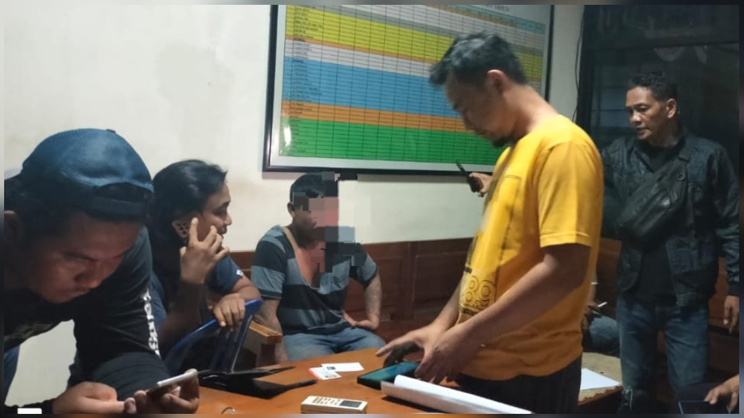 Pria asal Tanjunanom Diamankan Satreskrim Polres Nganjuk, Setelah Tertangkap Warga Mencuri Handphone