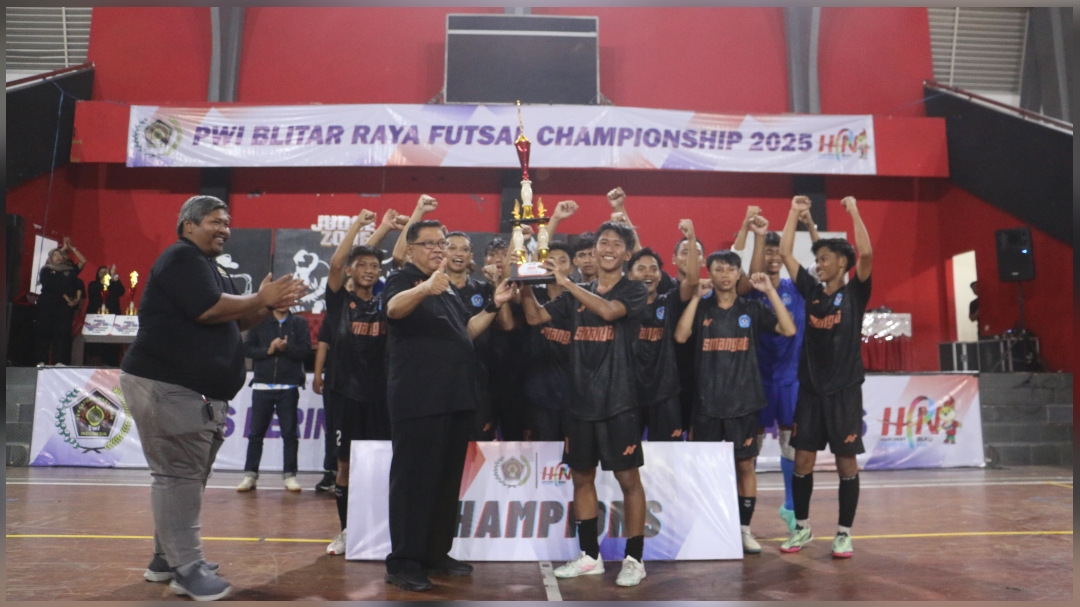 PWI Blitar Raya Futsal Championship 2025 Sukses, SMAN 1 Srengat Raih Juara Pertama