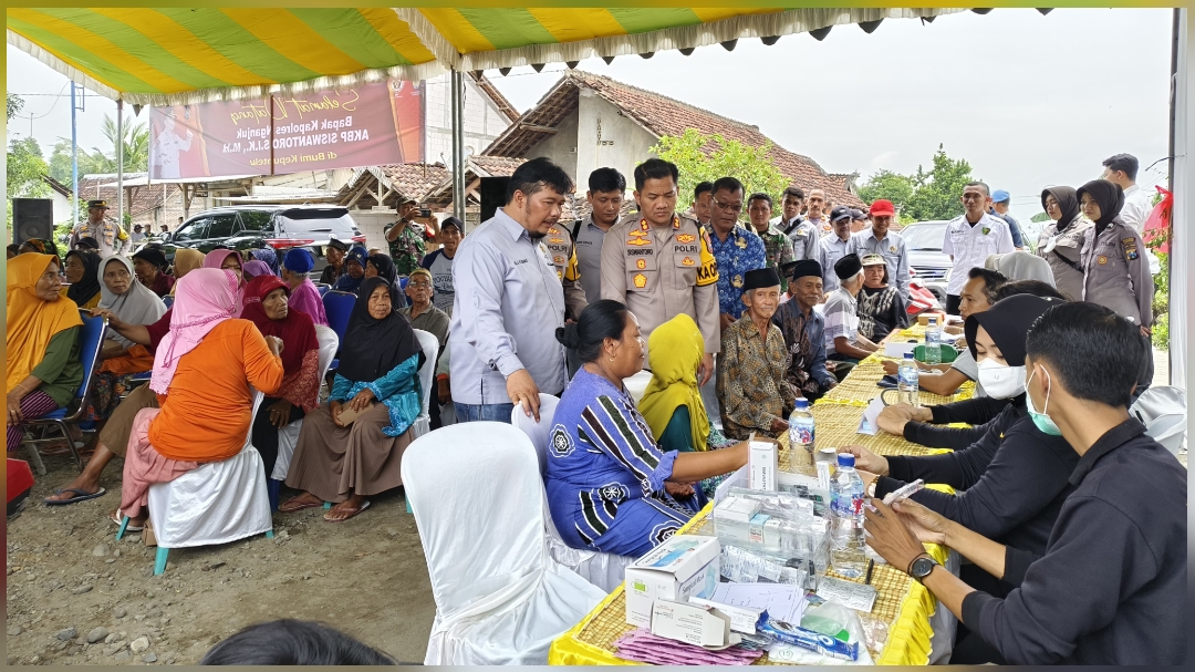 Baksos dan Baskes PWI Nganjuk dengan Polres Nganjuk