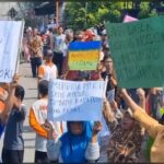Ratusan Warga Desa Perning Nganjuk Gelar Aksi Demo, Tolak Keputusan PTUN Terkait Gugatan Pemilihan Kepala Dusun